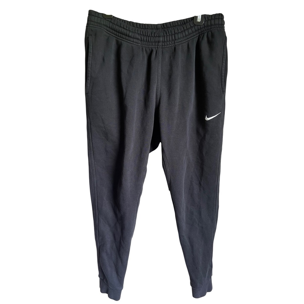 Nike Mens Club Fleece Pull On Joggers Pants Size L Black‎ Sweatpants Athleisure